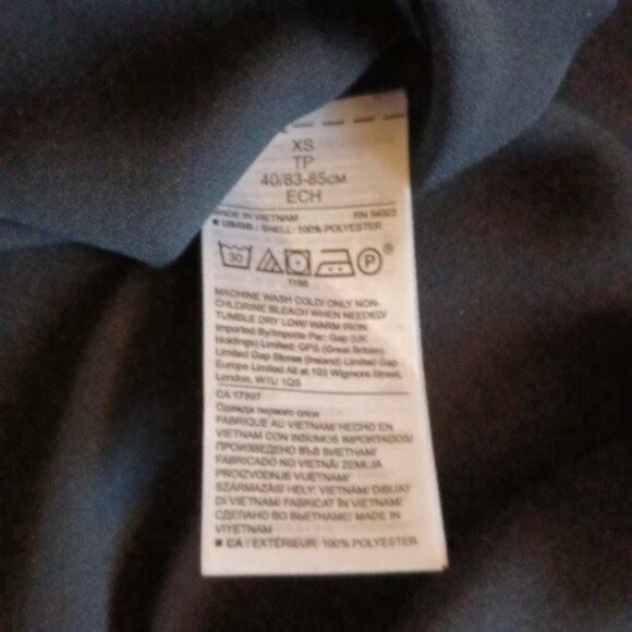 Banana Republic Blue Sleveless Summer  Top  XS - Picture 3 of 6